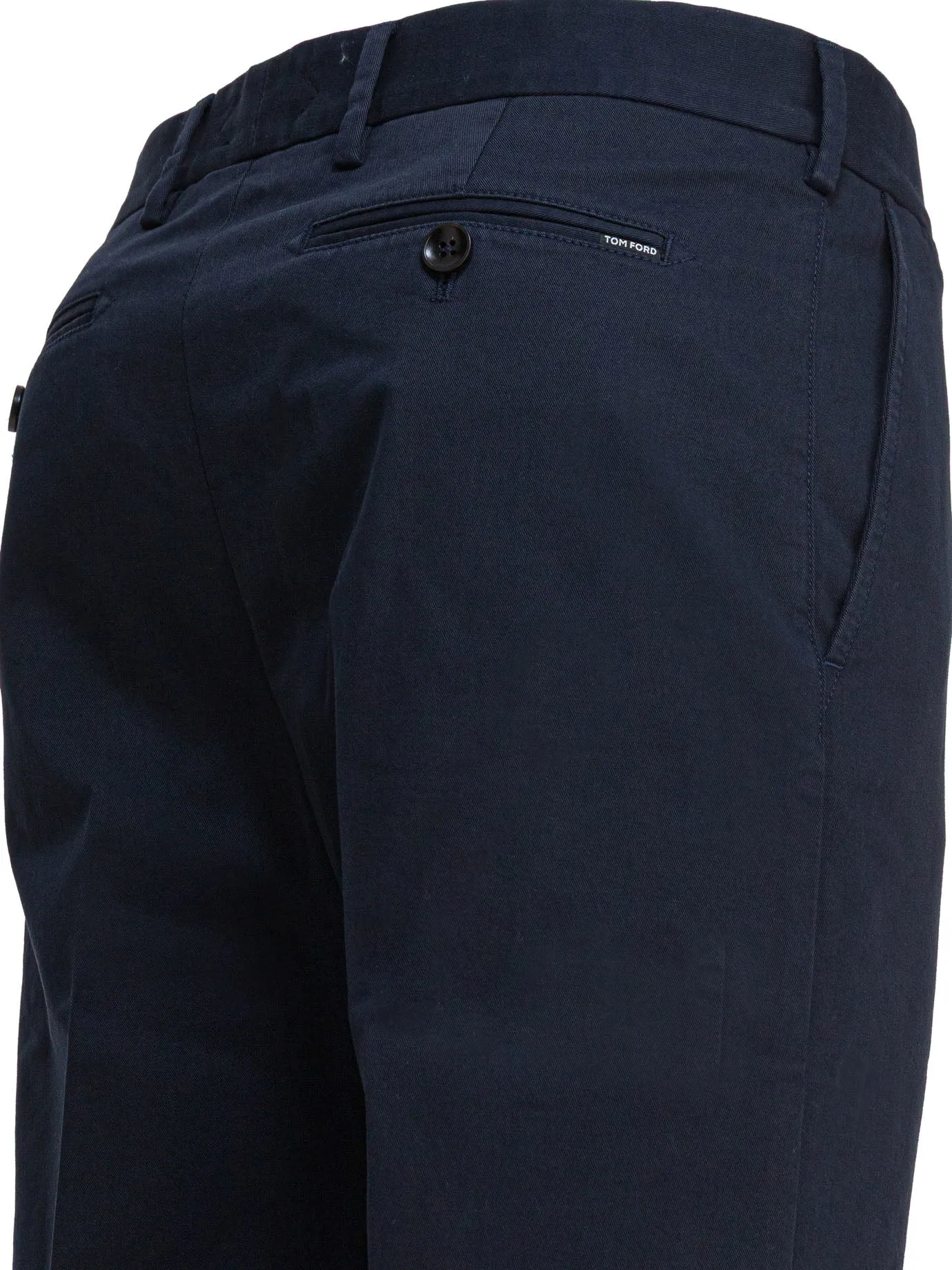 Cotton Twill Chino Trousers Blue sold by Wanan Luxury product image thumbnail 4