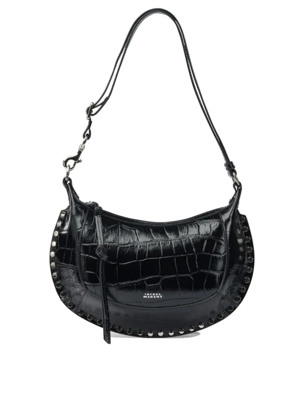 Oskan Moon Shoulder Bags Black made by Isabel Marant