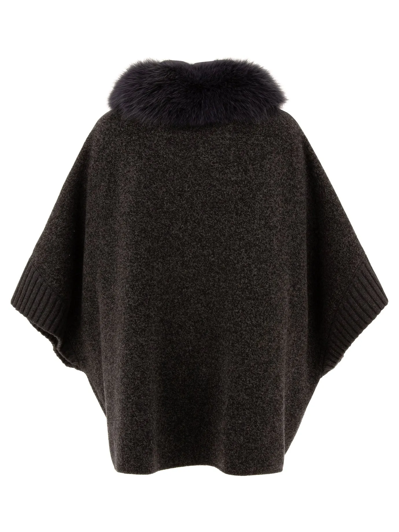 Wool And Cashmere Poncho Jackets And Coats Grey sold by Wanan Luxury product image thumbnail 2