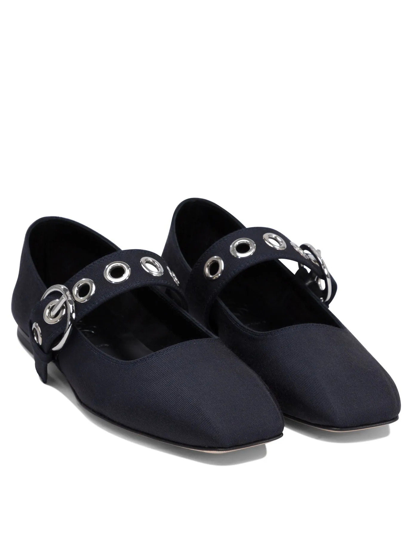Uma Eyelet Ballerinas Blue sold by Wanan Luxury product image thumbnail 2