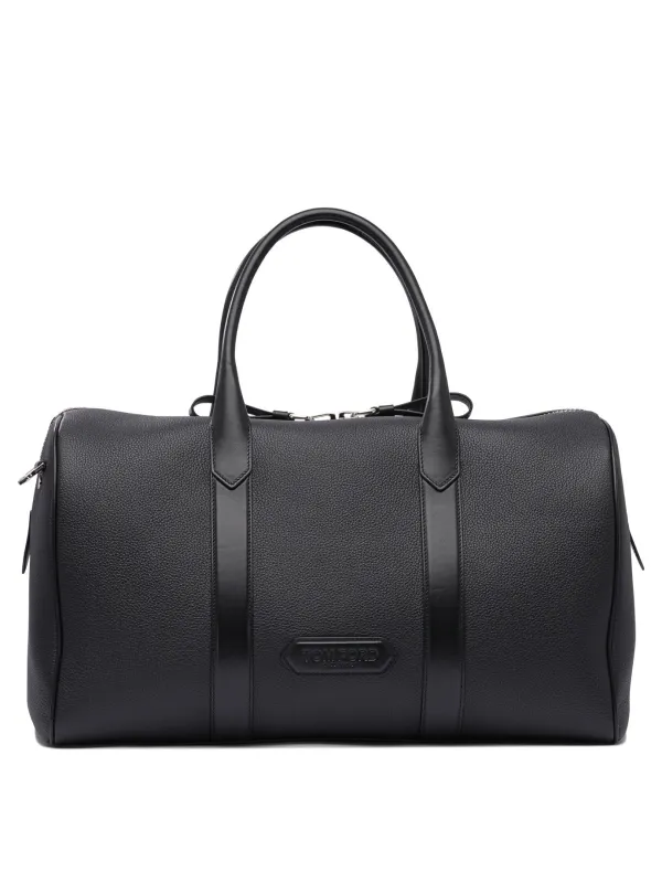 Leather Travel Bag Travel & Sport Black made by Wanan Luxury