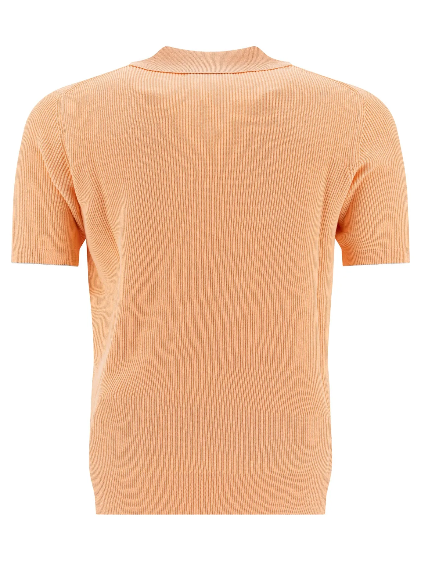 Linen And Cotton Polo Shirt Polo Shirts Orange sold by Wanan Luxury product image thumbnail 2