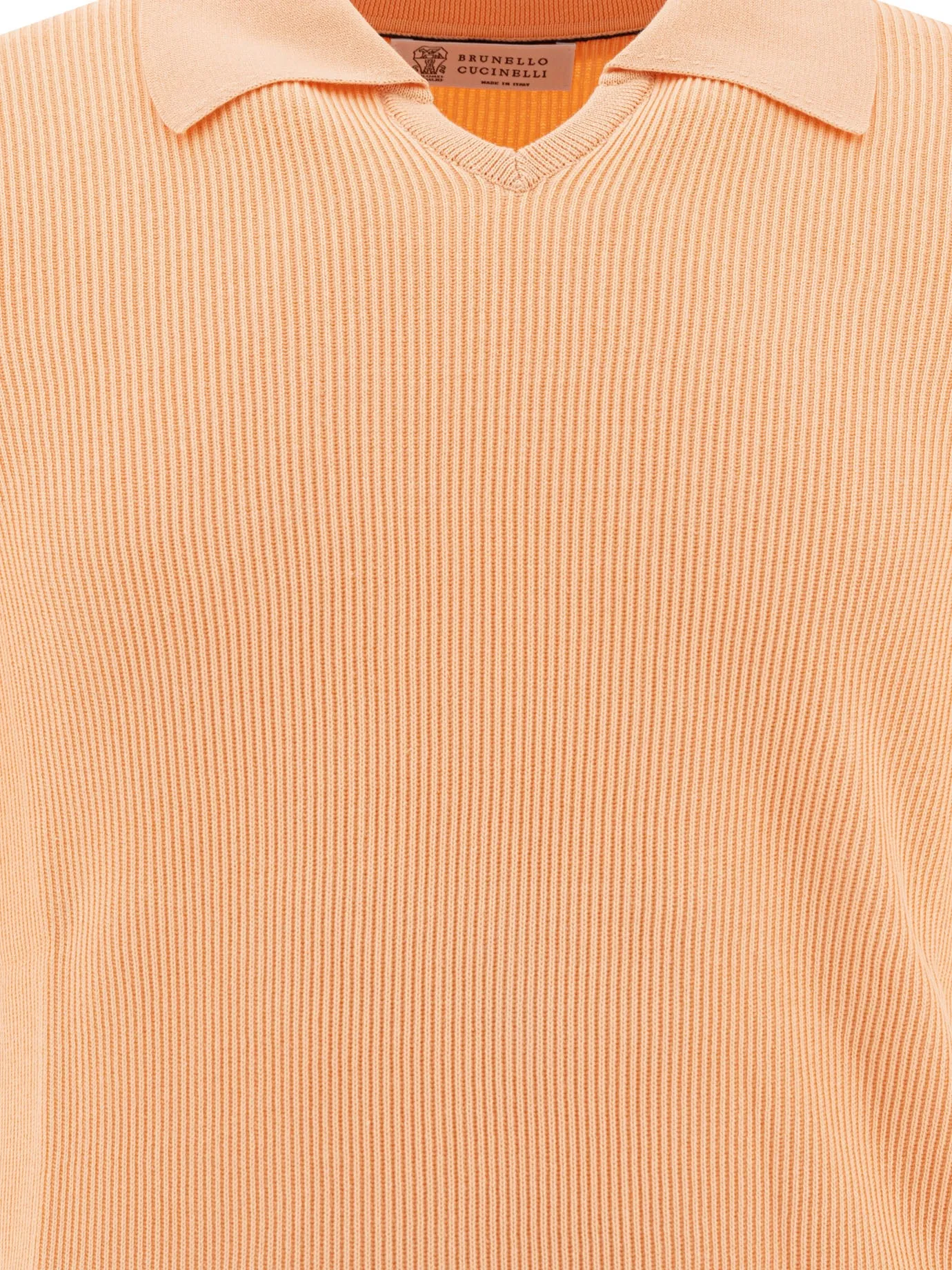 Linen And Cotton Polo Shirt Polo Shirts Orange sold by Wanan Luxury product image thumbnail 3