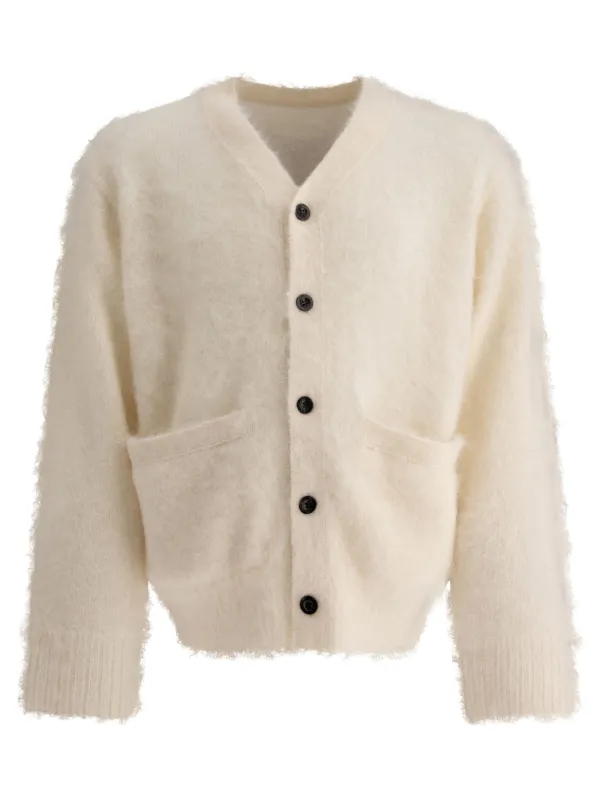 Gonz Mohair Knit Knitwear White sold by Wanan Luxury