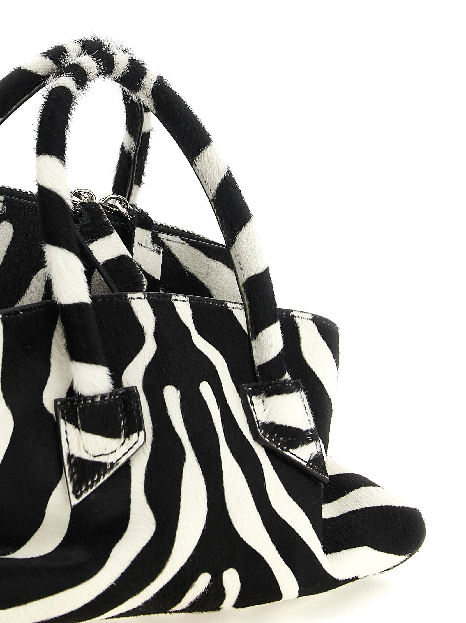 La Passeggiata Mini Hand Bags White/Black sold by Wanan Luxury product image thumbnail 3