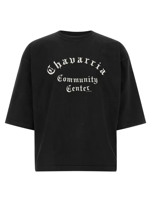 Chavarria Community Center - Buffalo T-Shirt Black made by Willy Chavarria