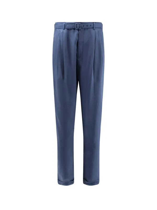 Silk Trousers With Belt made by Yves Saint Laurent