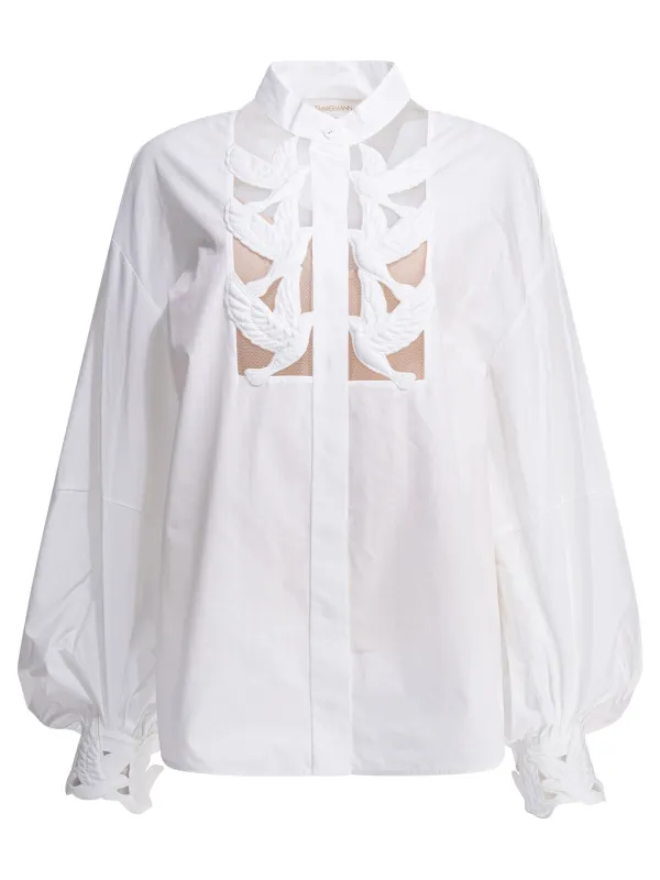 Luna Shirts White made by Zimmermann