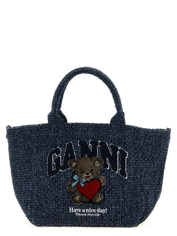 Bear Tote Bag Blue sold by Wanan Luxury