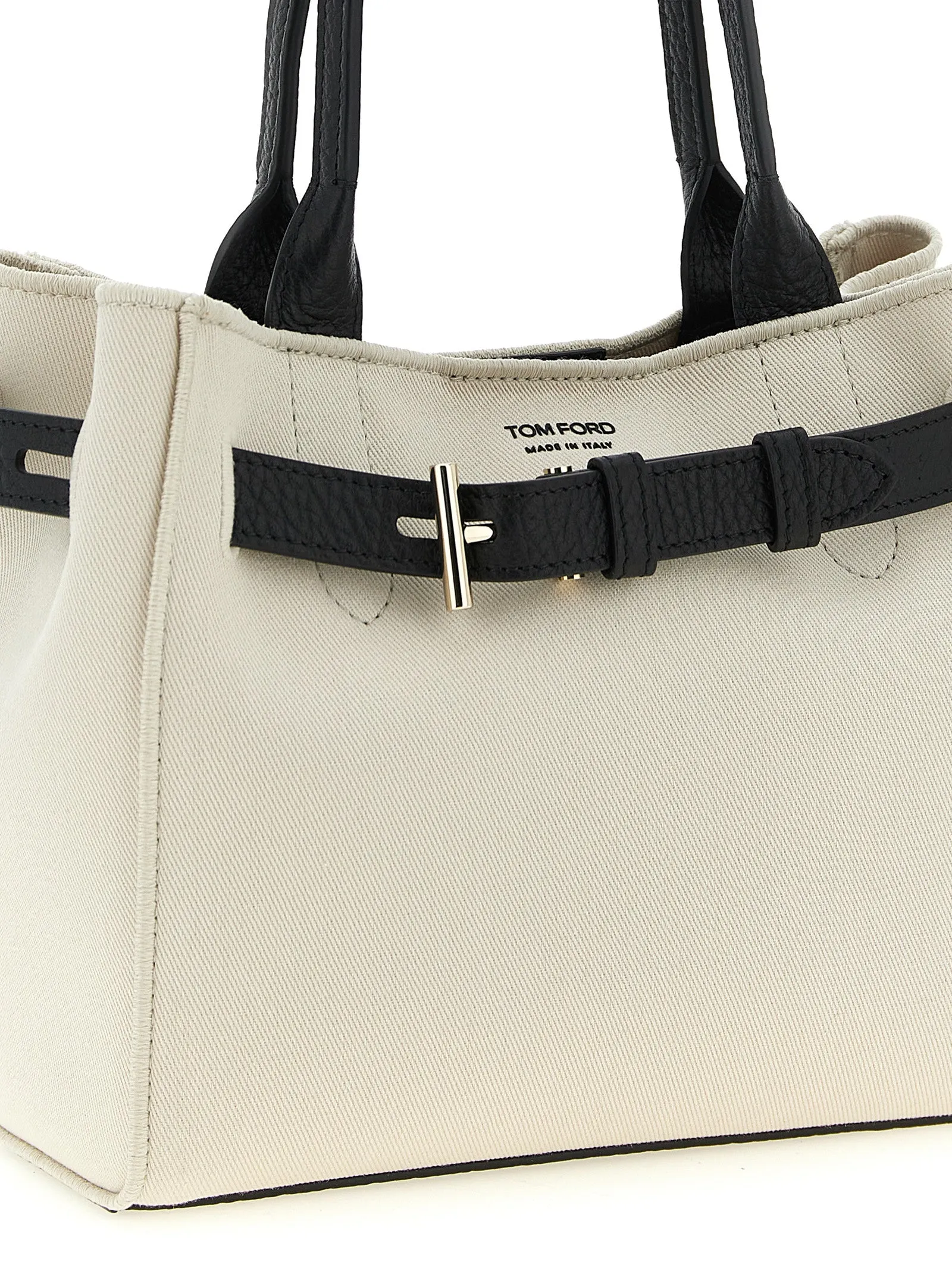 Audrey Tote Bag White/Black sold by Wanan Luxury product image thumbnail 3