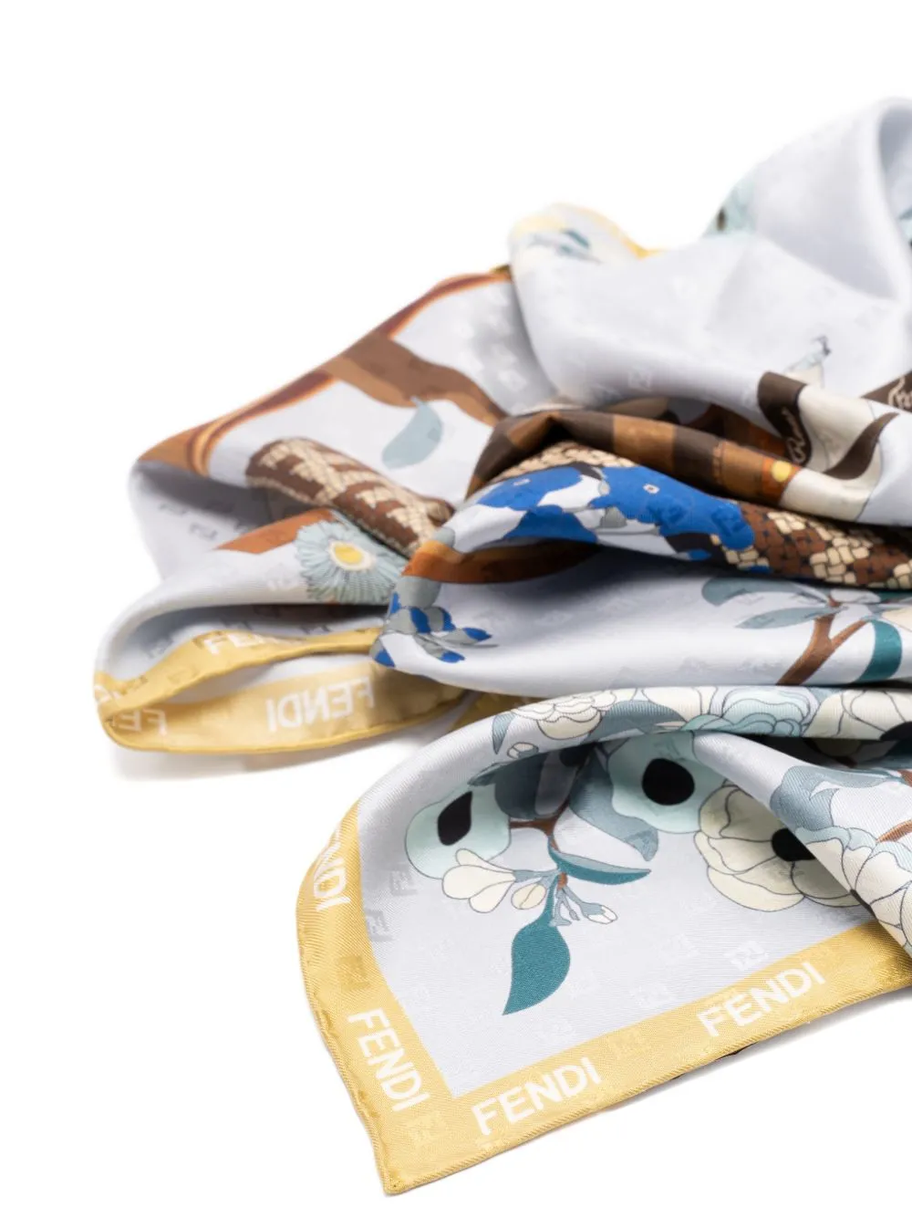 Printed Silk Foulard sold by Wanan Luxury product image thumbnail 3