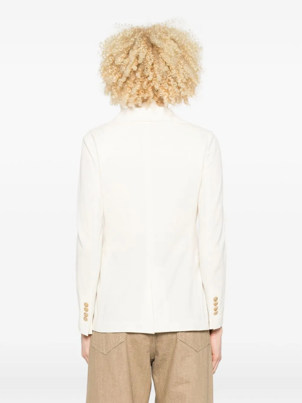 Cotton Double-Breasted Jacket sold by Wanan Luxury product image thumbnail 3