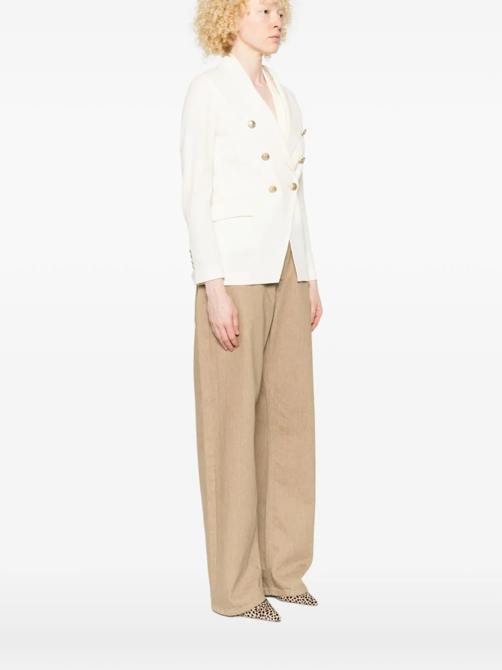 Cotton Double-Breasted Jacket sold by Wanan Luxury product image thumbnail 4