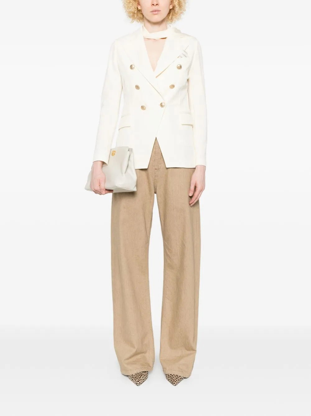Cotton Double-Breasted Jacket sold by Wanan Luxury product image thumbnail 5