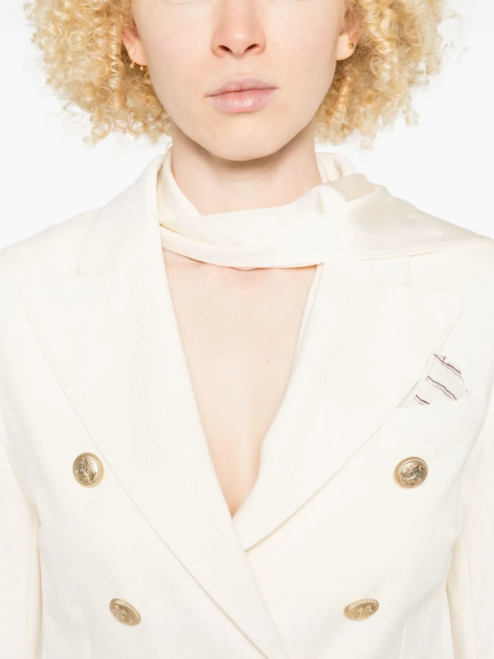 Cotton Double-Breasted Jacket sold by Wanan Luxury product image thumbnail 2