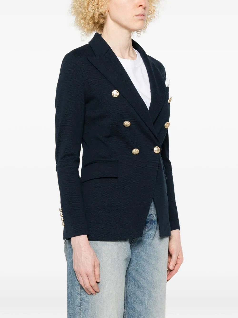 Cotton Double-Breasted Jacket sold by Wanan Luxury product image thumbnail 3