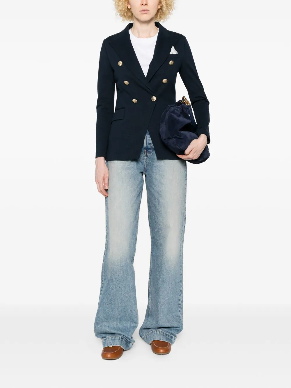 Cotton Double-Breasted Jacket sold by Wanan Luxury product image thumbnail 4