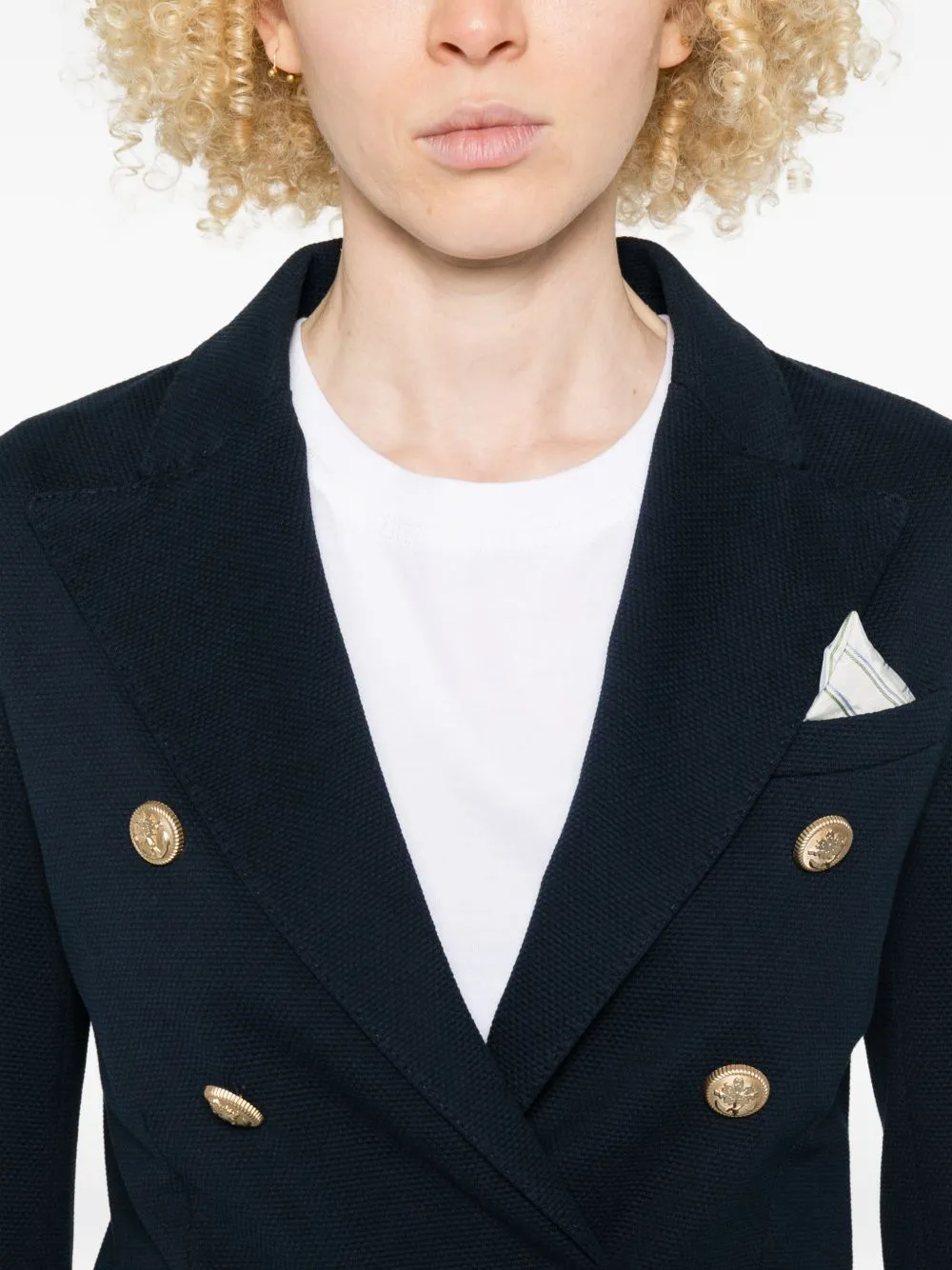 Cotton Double-Breasted Jacket sold by Wanan Luxury product image thumbnail 5
