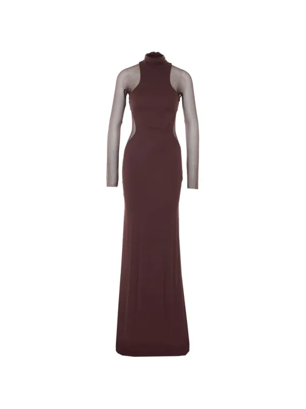 Dresses Marroni made by Wanan Luxury