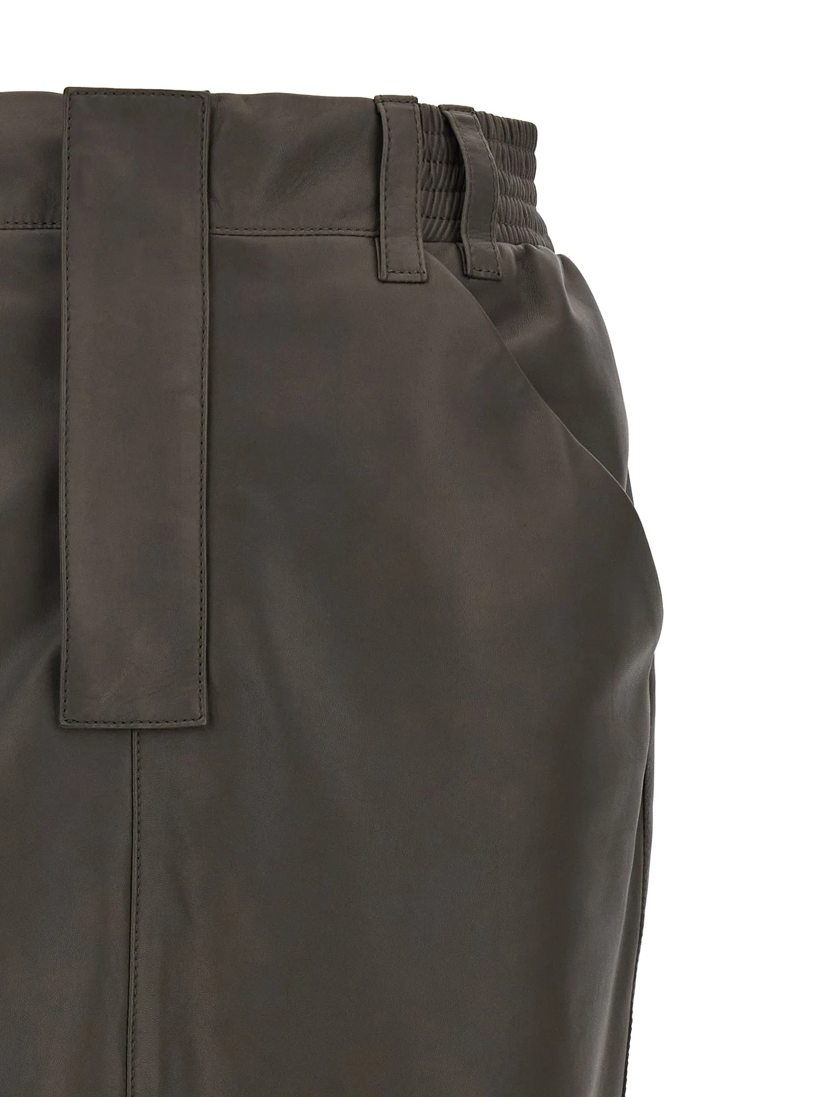 Leather Skirt Skirts Gray sold by Wanan Luxury product image thumbnail 3