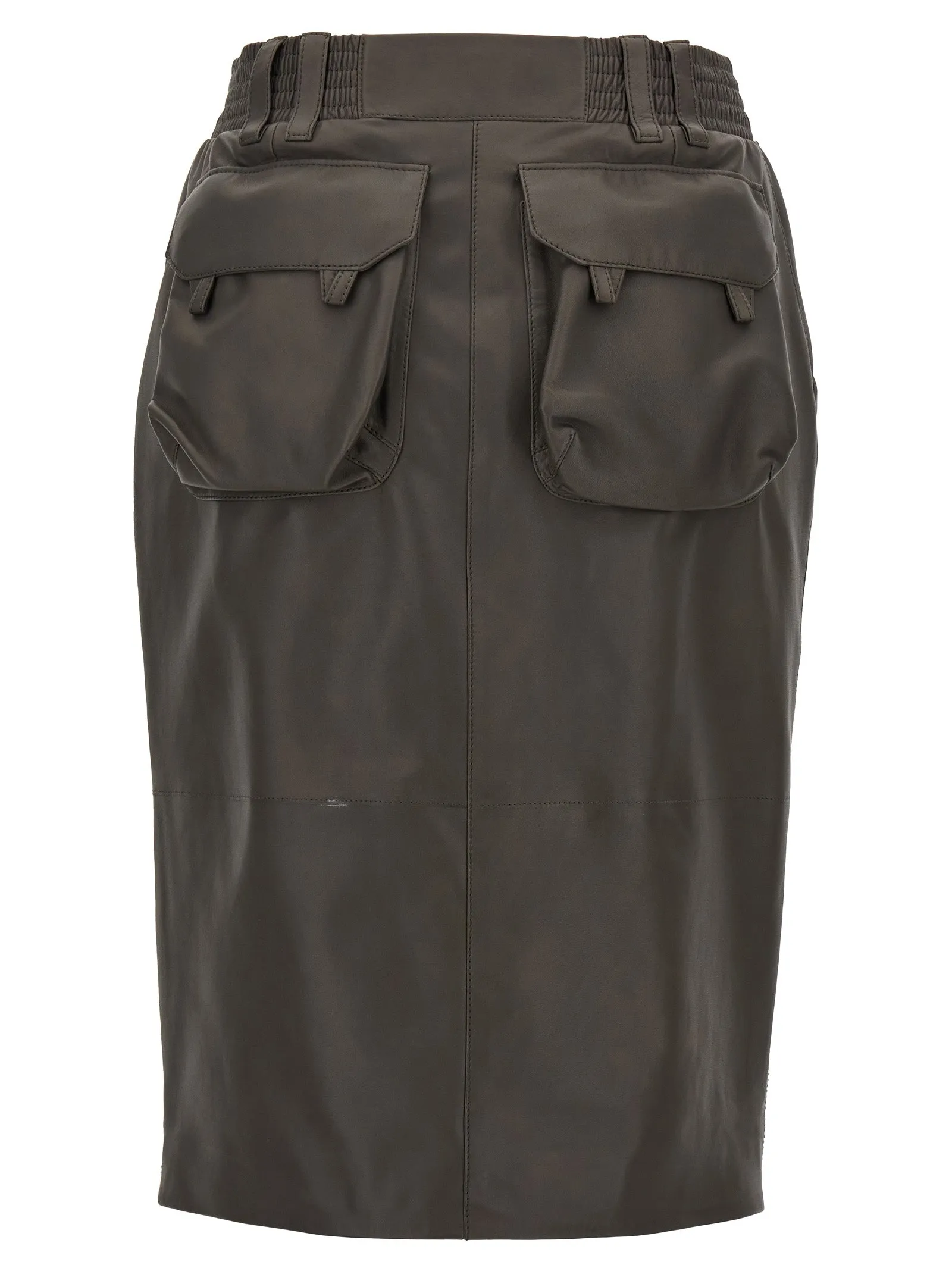 Leather Skirt Skirts Gray sold by Wanan Luxury product image thumbnail 2
