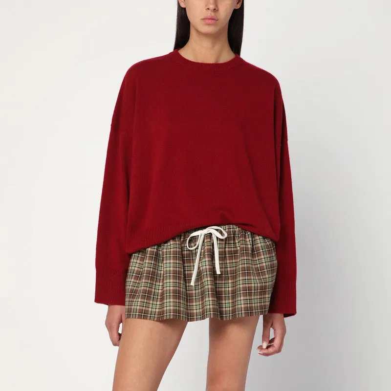Burgundy Cashmere Sweater made by Loulou De Saison