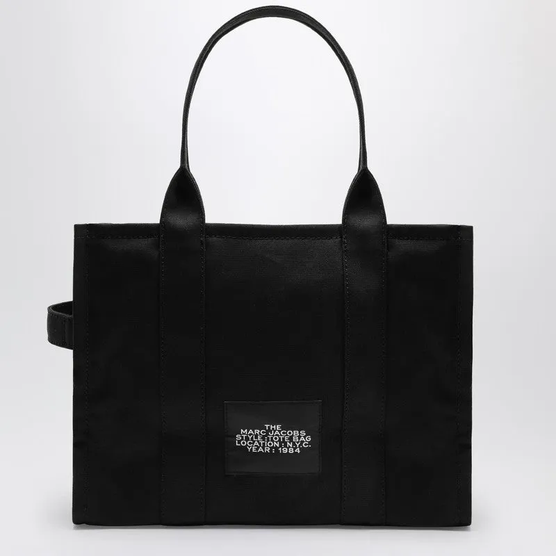 Black Canvas Large Tote Bag sold by Wanan Luxury product image thumbnail 2