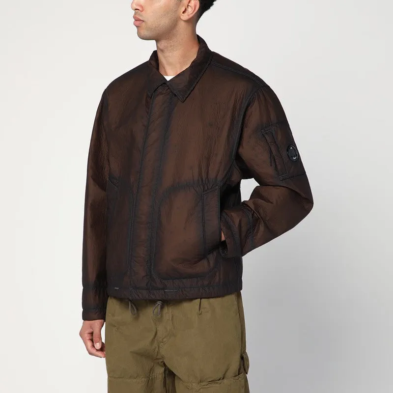 Faded Brown Nylon Jacket sold by Wanan Luxury