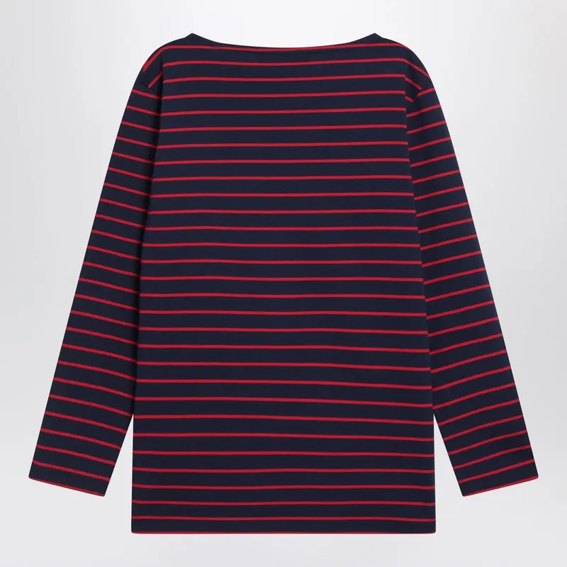 Blue T-Shirt With Red Stripes By Valentino sold by Wanan Luxury product image thumbnail 2