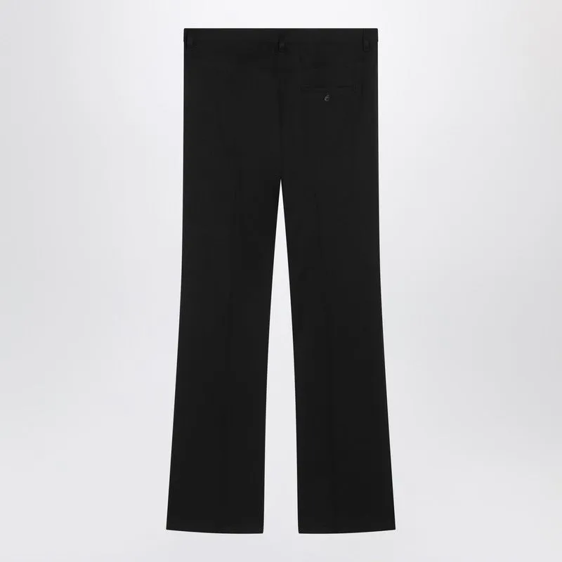 Black Regular Fit Tailored Trousers sold by Wanan Luxury product image thumbnail 2