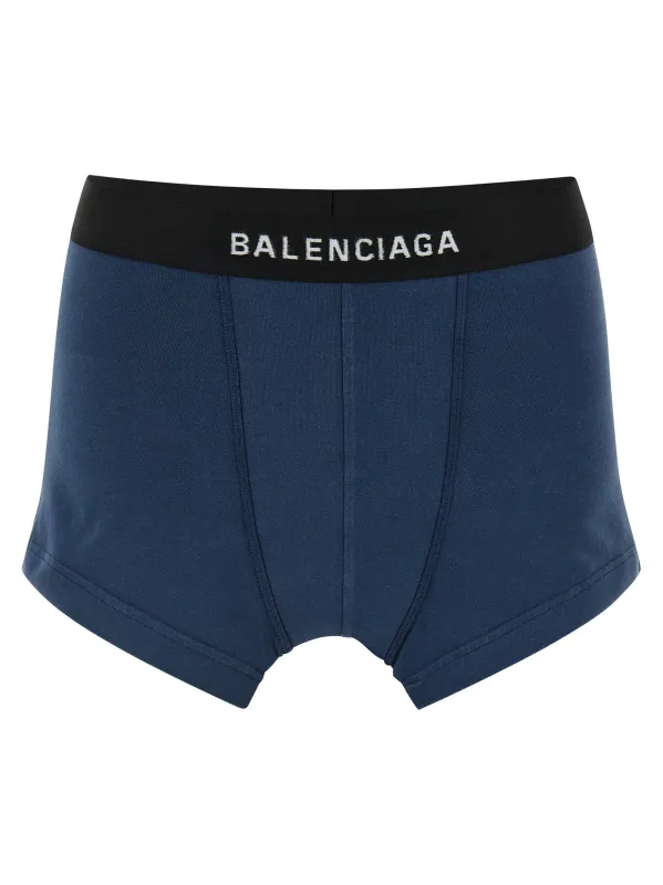 Cut Off Brief Skirts Blue made by Balenciaga