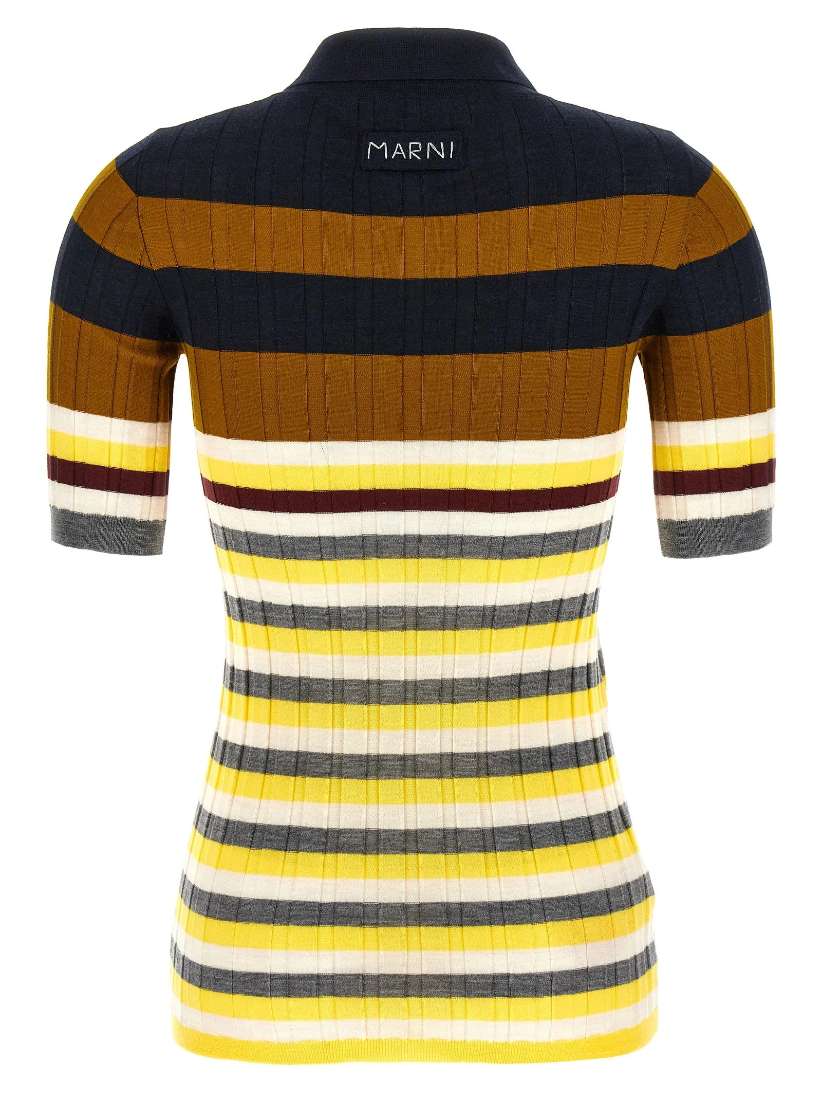 Ribbed Wool Shirt Polo Multicolor sold by Wanan Luxury product image thumbnail 2