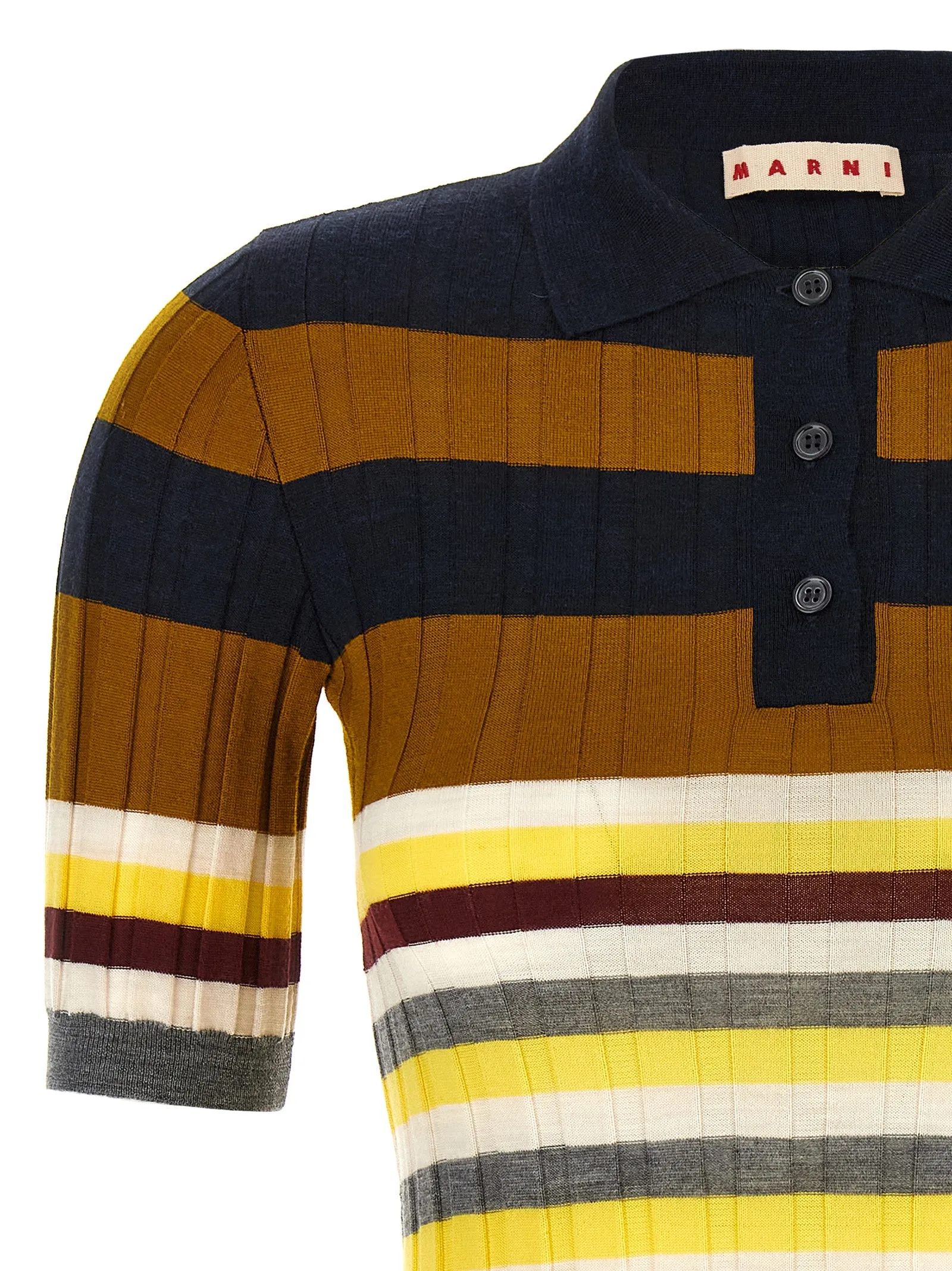 Ribbed Wool Shirt Polo Multicolor sold by Wanan Luxury product image thumbnail 3