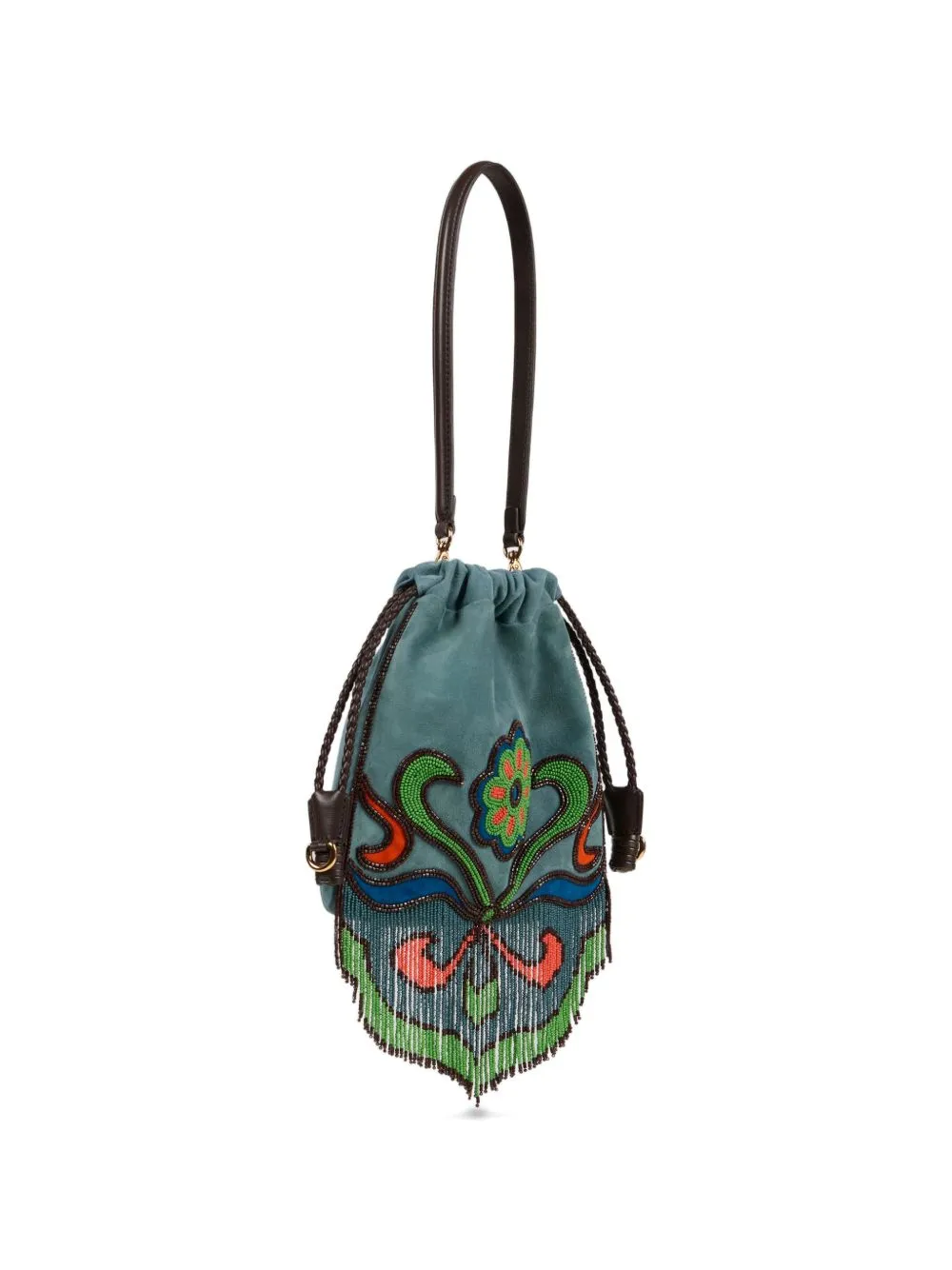 Suede Leather Bucket Bag sold by Wanan Luxury product image thumbnail 3