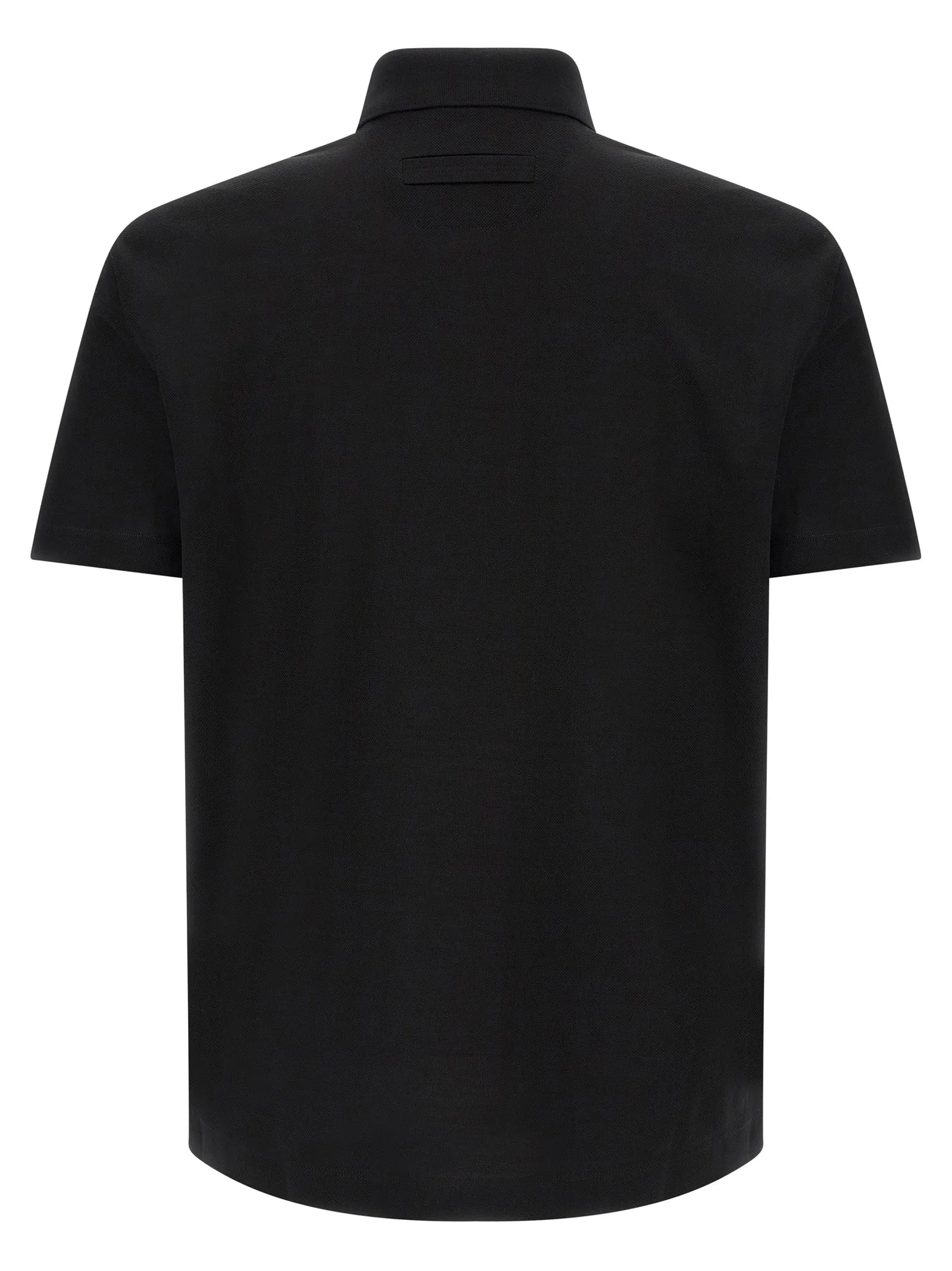 Piqué Cotton Shirt Polo Black sold by Wanan Luxury product image thumbnail 2