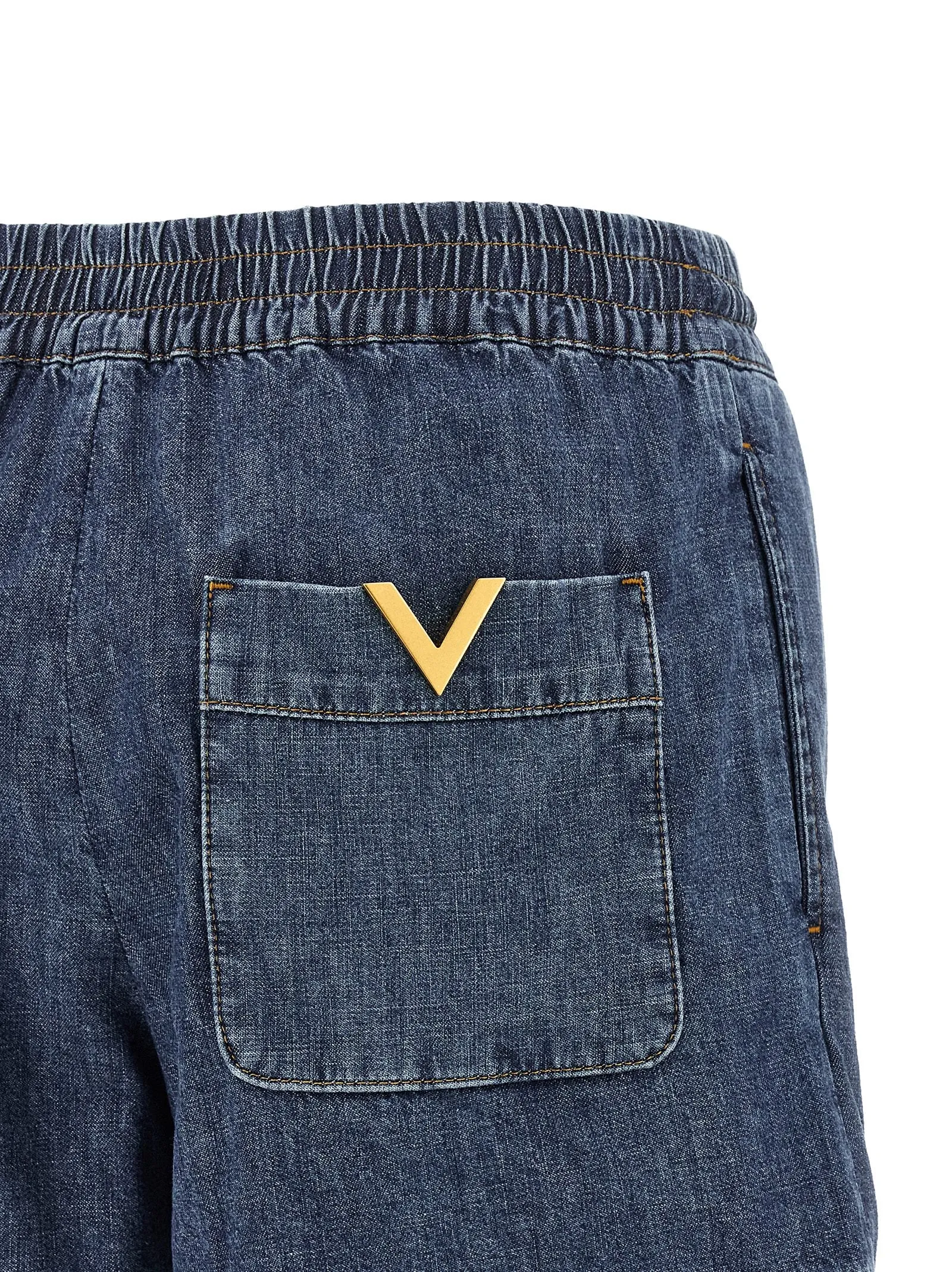 Valentino Garavani Vgold Shorts Bermuda And Short Blue sold by Wanan Luxury product image thumbnail 4