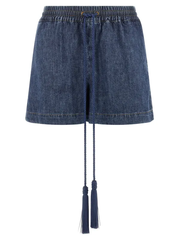 Valentino Garavani Vgold Shorts Bermuda And Short Blue sold by Wanan Luxury