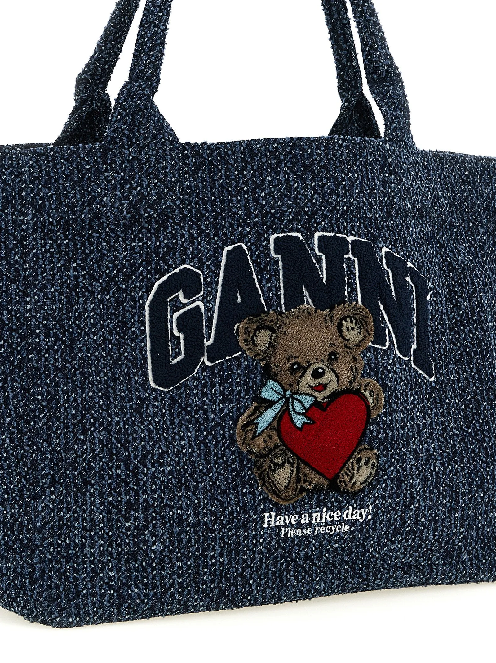 Bear Tote Bag Blue sold by Wanan Luxury product image thumbnail 3