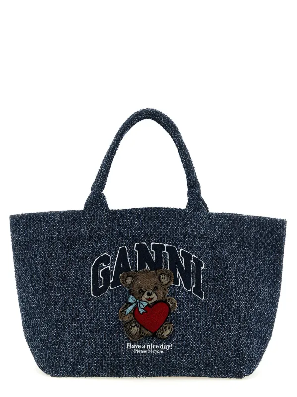 Bear Tote Bag Blue sold by Wanan Luxury