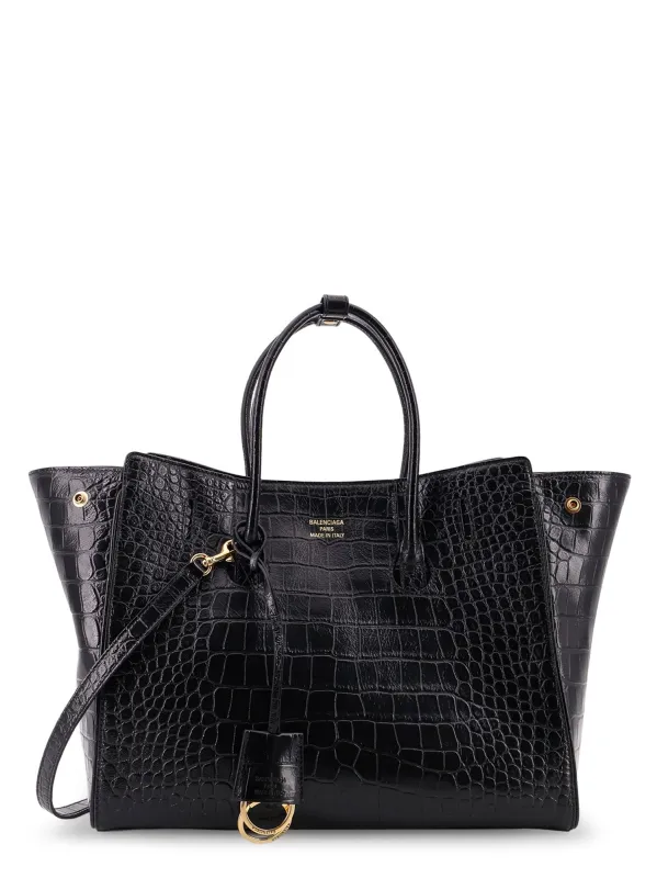 All Hampton Small Leather Shoulder Bag With Croco Effect sold by Wanan Luxury