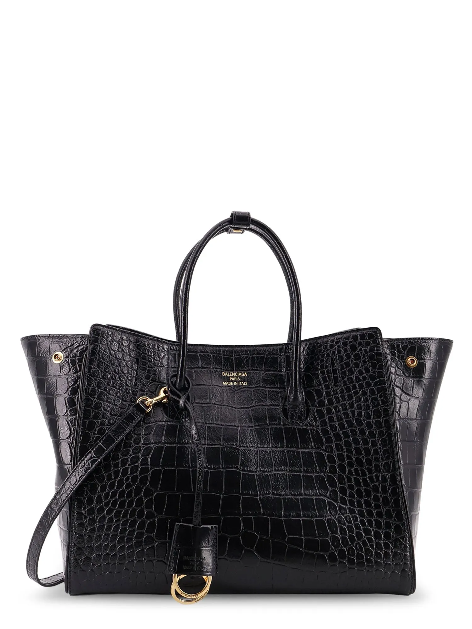 All Hampton Small Leather Shoulder Bag With Croco Effect sold by Wanan Luxury