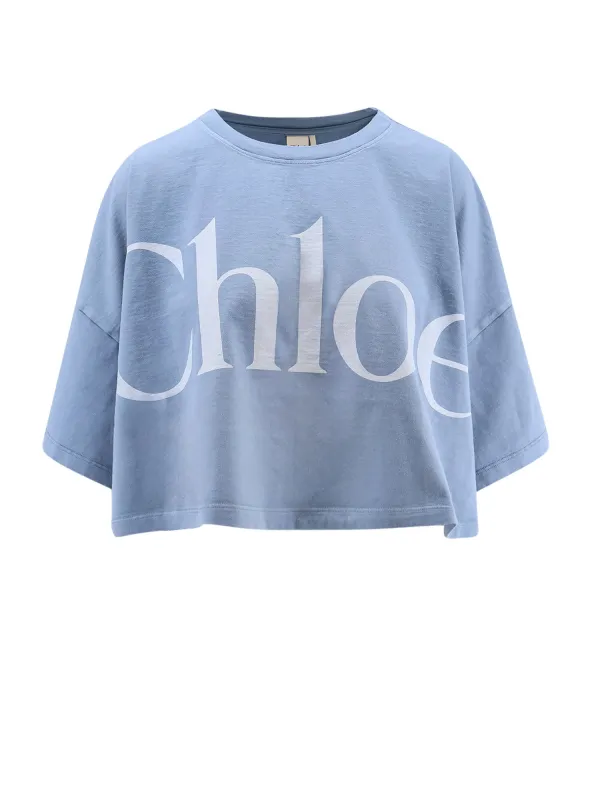 Cropped Cotton T-Shirt sold by Wanan Luxury