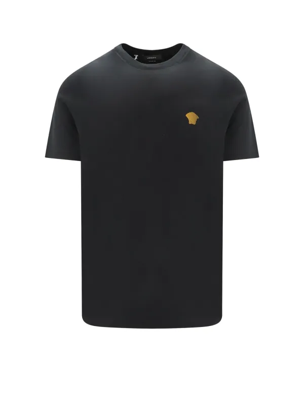Cotton T-Shirt With Embroidered Logo On The Front sold by Wanan Luxury