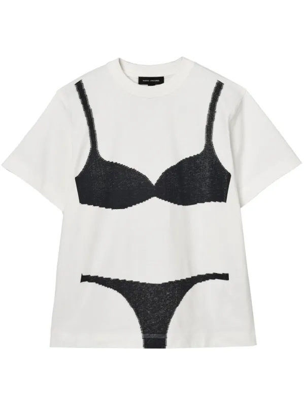 Printed Cotton T-Shirt made by Marc Jacobs
