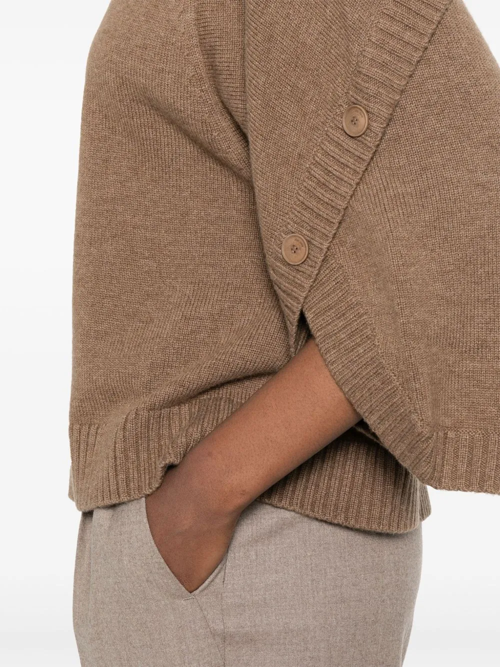 Crew Neck Sweater In Cashmere Wool sold by Wanan Luxury product image thumbnail 2