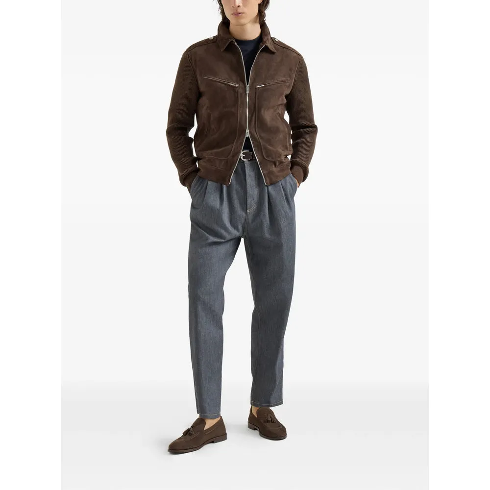 Leather Outerwears Brown sold by Wanan Luxury product image thumbnail 4