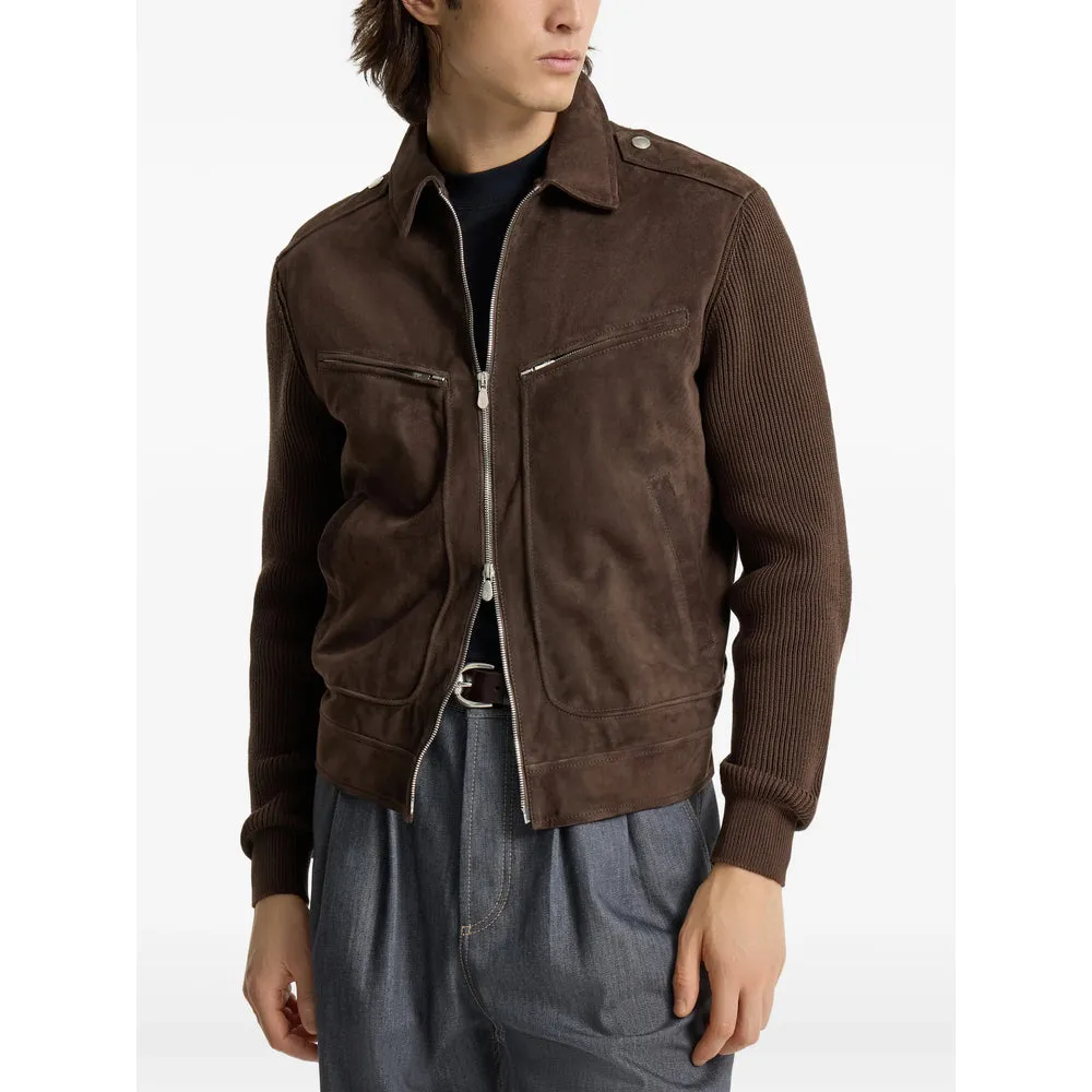 Leather Outerwears Brown sold by Wanan Luxury product image thumbnail 5