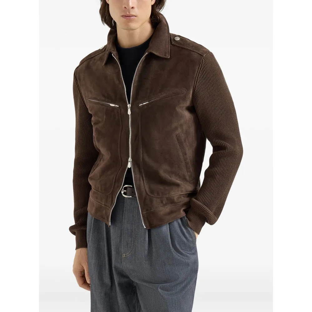 Leather Outerwears Brown sold by Wanan Luxury product image thumbnail 2