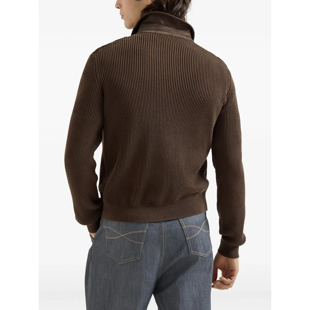 Leather Outerwears Brown sold by Wanan Luxury product image thumbnail 3