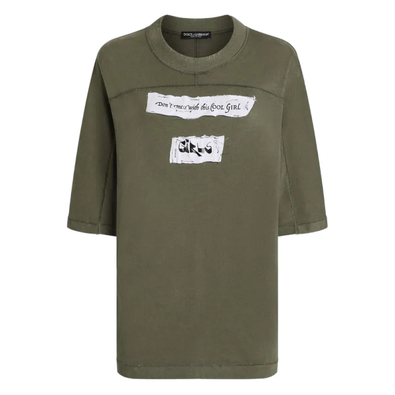 T Shirts Green made by Dolce & Gabanna